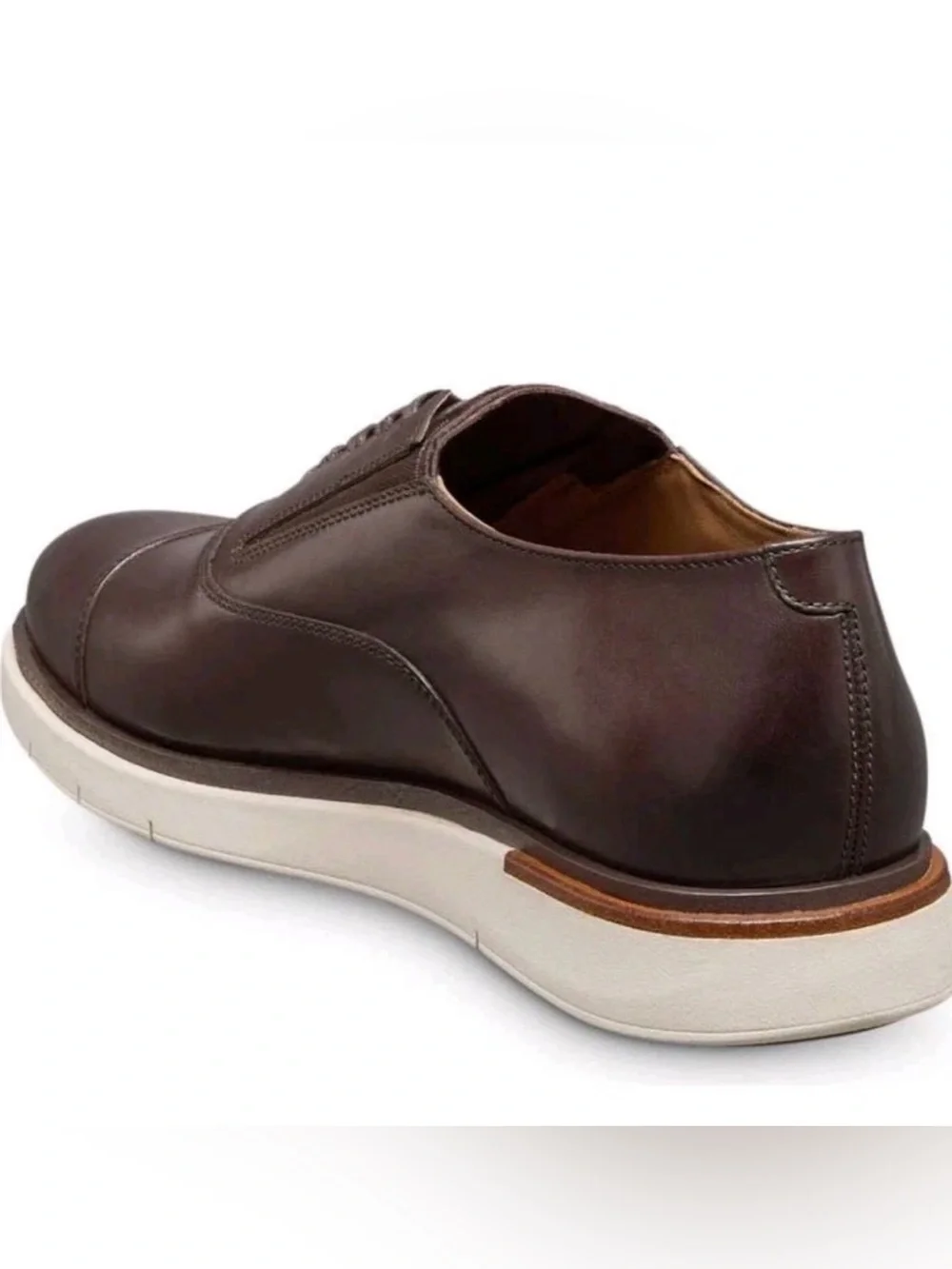 Allen Edmonds Carson Slip On Hybrid Tie 7392 Espresso Brown Oxford Men's SIZE9.5